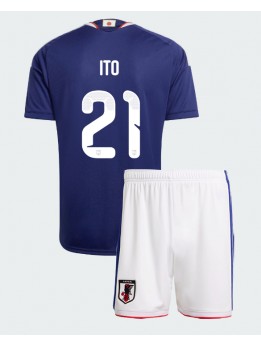 Otroški Nogometna dresi replika Japonska Hiroki Ito #21 Domači SP 2026 Kratek rokav (+ hlače)